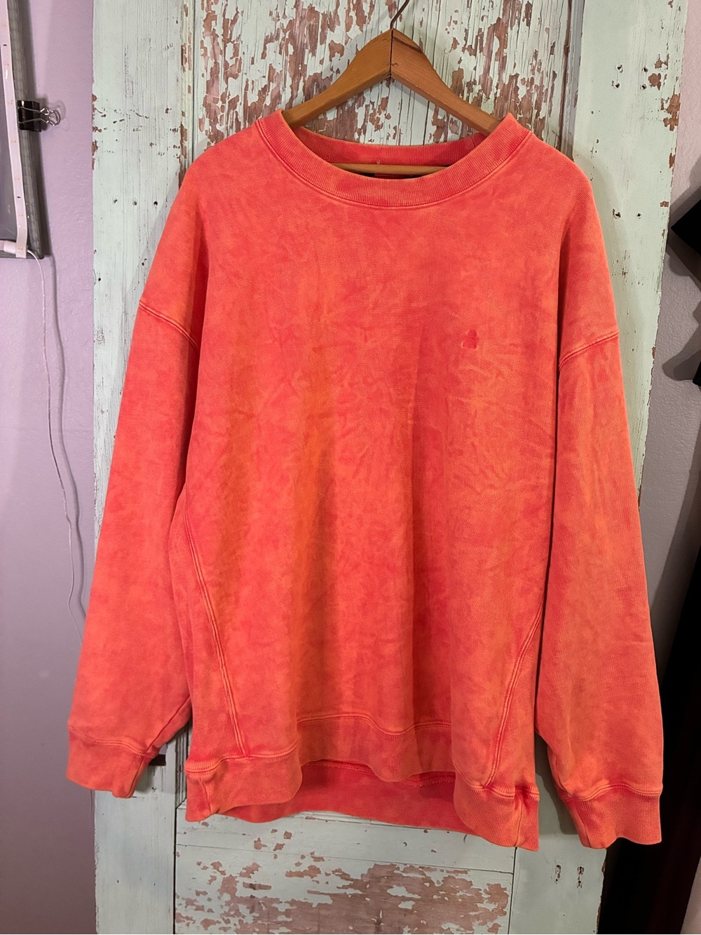 chubbies Coral Wash Crewneck Sweatshirt